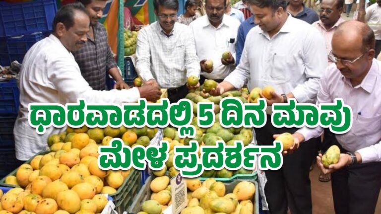 ಧಾರವಾಡದಲ್ಲಿ 5 ದಿನ ಮಾವು ಮೇಳ ಪ್ರದರ್ಶನ!