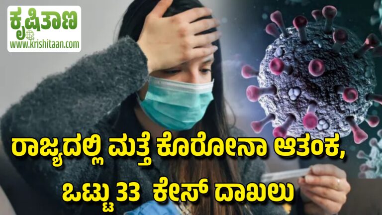 ರಾಜ್ಯದಲ್ಲಿ ಮತ್ತೆ ಕೊರೋನಾ ಆತಂಕ, ಒಟ್ಟು 33  ಕೇಸ್ ದಾಖಲು