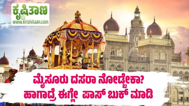 ಮೈಸೂರು ದಸರಾ ನೋಡ್ಬೇಕಾ? ಹಾಗಾದ್ರೆ ಈಗ್ಲೇ  ಪಾಸ್‌ ಬುಕ್‌ ಮಾಡಿ