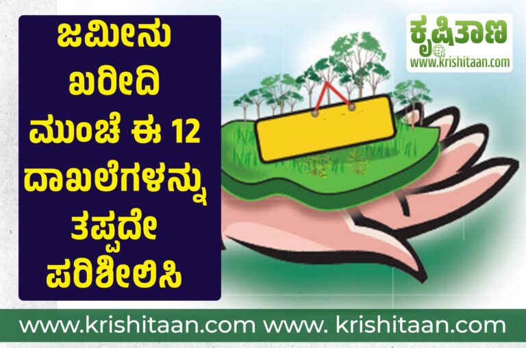 ಜಮೀನು ಖರೀದಿ ಮುಂಚೆ ಈ 12 ದಾಖಲೆಗಳನ್ನು ತಪ್ಪದೇ ಪರಿಶೀಲಿಸಿ