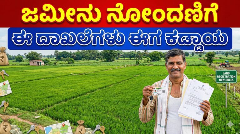ಕರ್ನಾಟಕದಲ್ಲಿ ಜಮೀನು ನೋಂದಣಿಗೆ ಈ ದಾಖಲೆಗಳು ಈಗ ಕಡ್ಡಾಯ